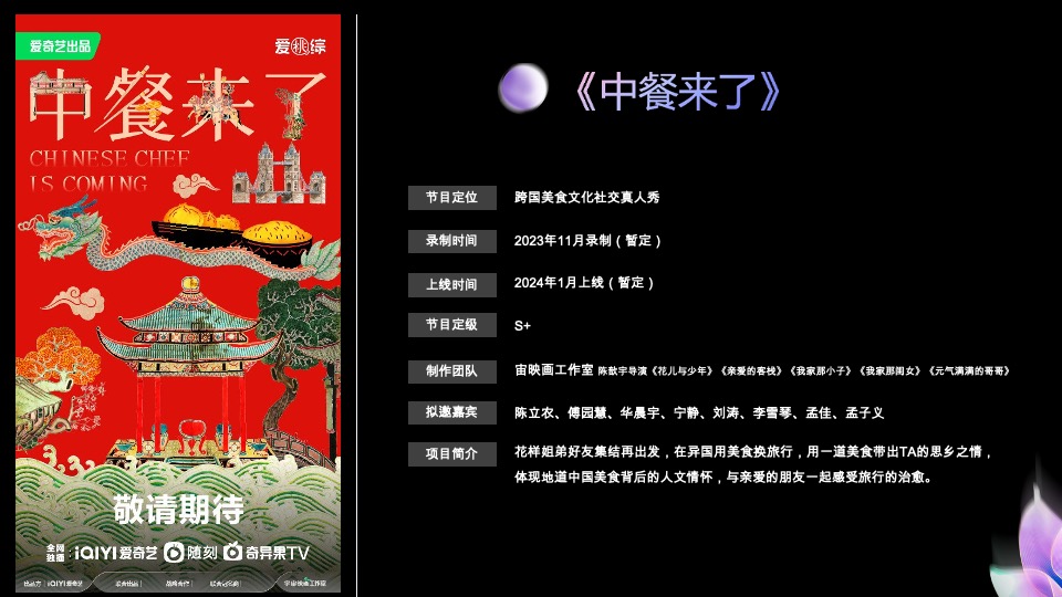 爱奇艺重点娱乐资源推介