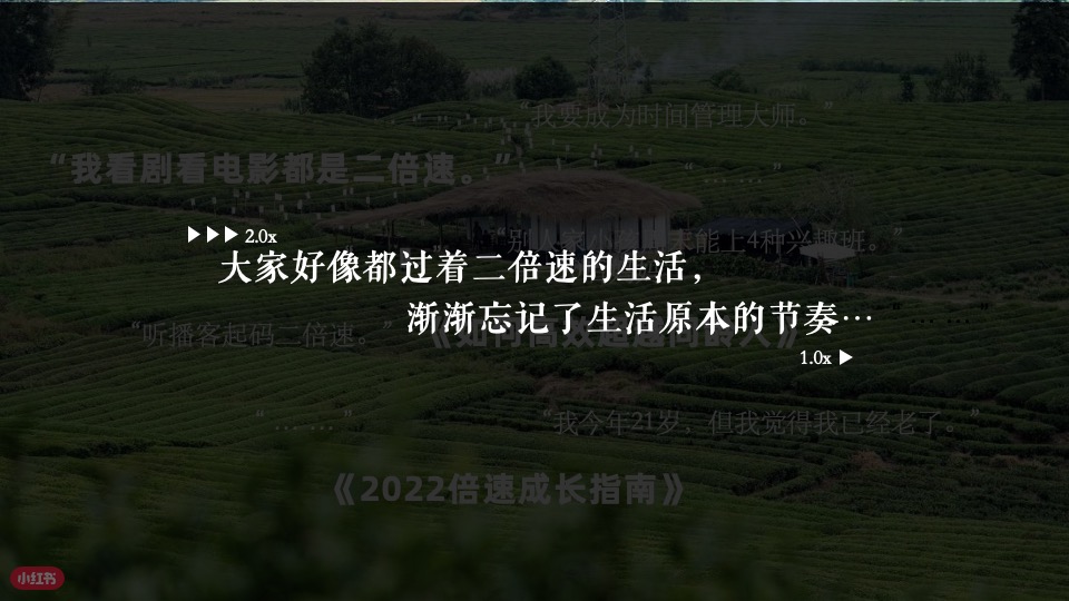 综艺小红书【重回一倍速生活】招商通案