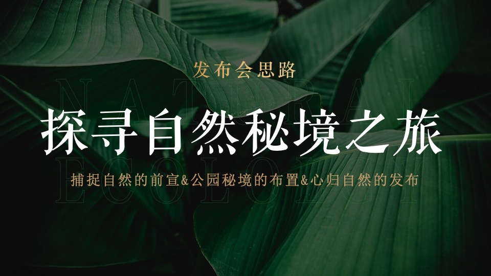 地产项目森系美学发布会（时代居筑·心归兰溪主题）活动策划方案