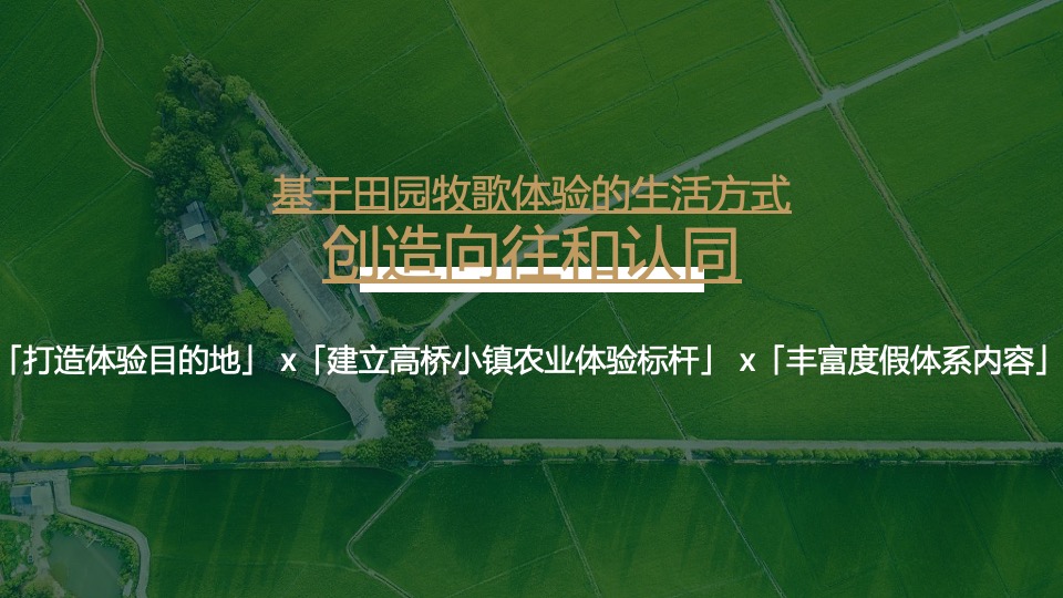 峨眉高桥小镇文旅项目活动概念方案