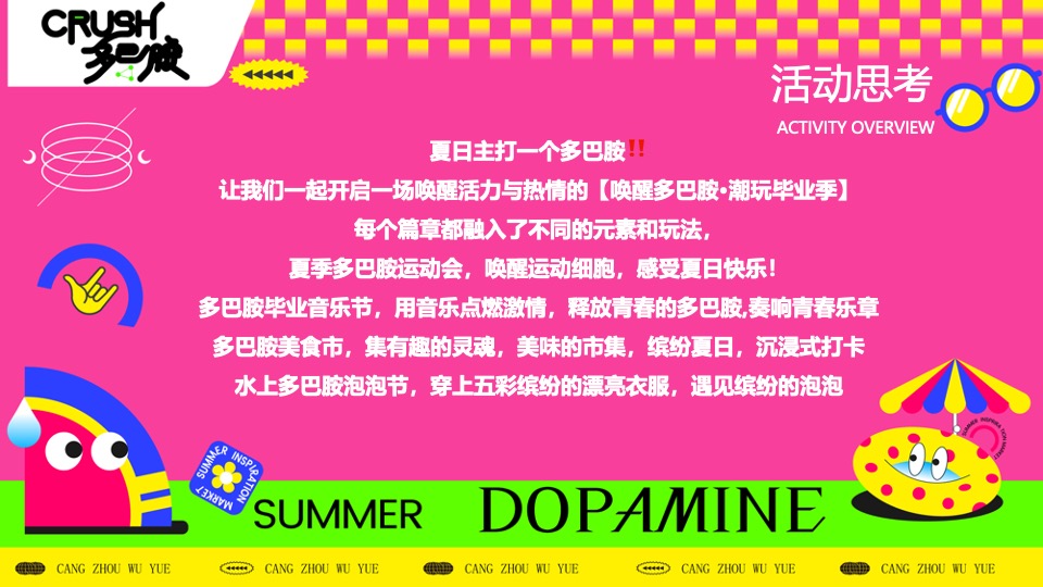 商场地产营地夏季多巴胺毕业季（唤醒多巴胺·潮玩毕业季主题）活动策划方案