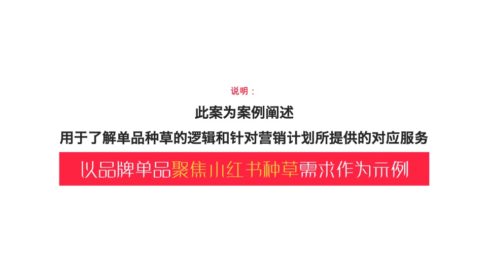 小红书单品种草案