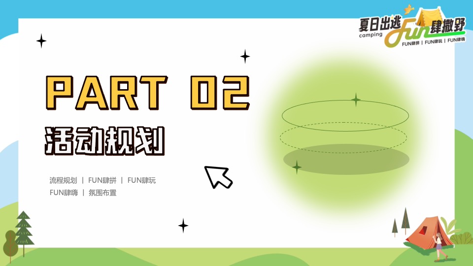 企业公司夏日露营团建（夏日出逃·Fun肆撒野主题）活动策划方案