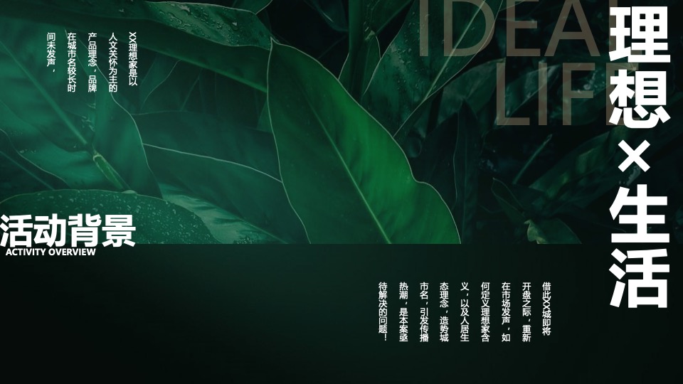地产项目城市理想生活节暨产品发布会（我把理想说给你听主题）活动策划方案
