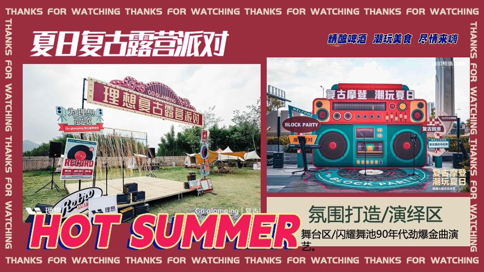 商场地产夏日复古摩登露营派对（复古摩登·潮玩夏日主题）活动策划方案