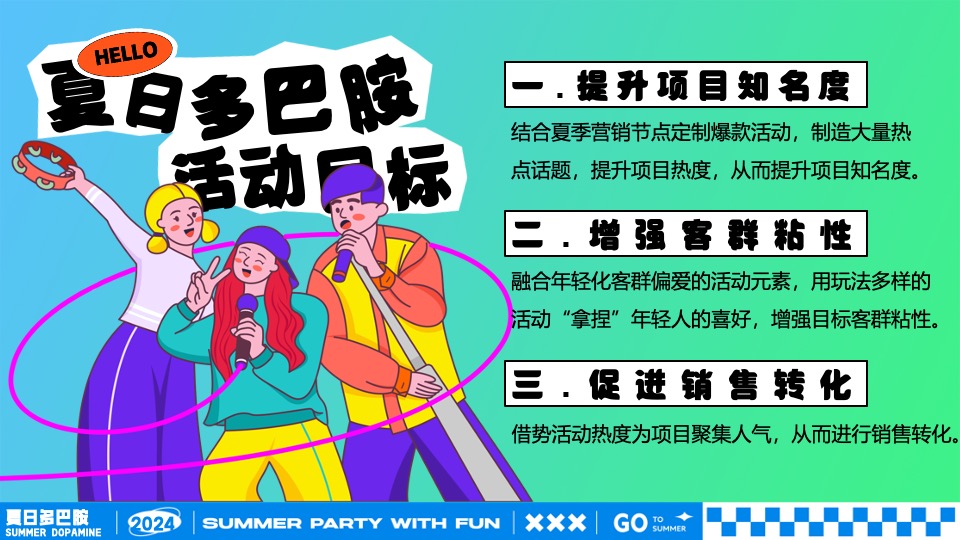 商场地产夏日暑期潮玩嘉年华（夏日多巴胺打卡计划主题）活动策划方案
