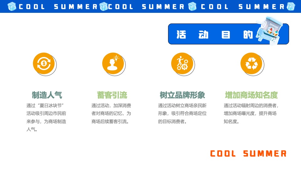 商场地产夏季清凉嘉年华系列（夏日冰块节主题）策划活动方案