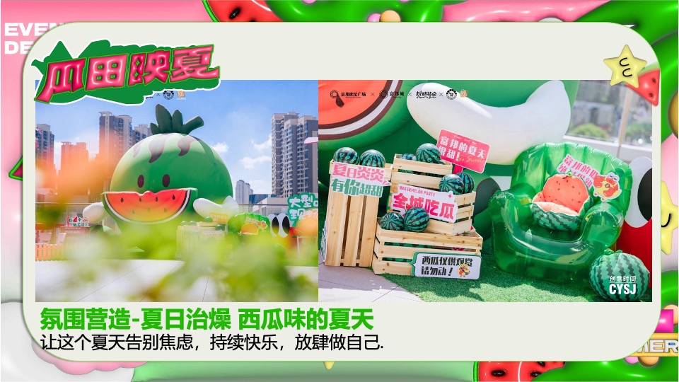 商场地产项目夏日西瓜嘉年华（酷爽时光 瓜甜景夏主题）活动策划方案