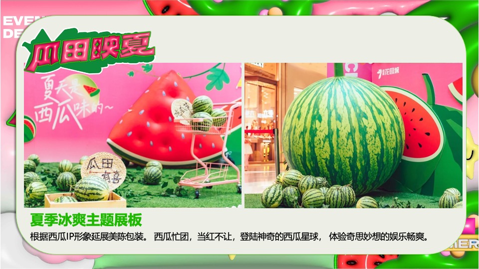 商场地产项目夏日西瓜嘉年华（酷爽时光 瓜甜景夏主题）活动策划方案