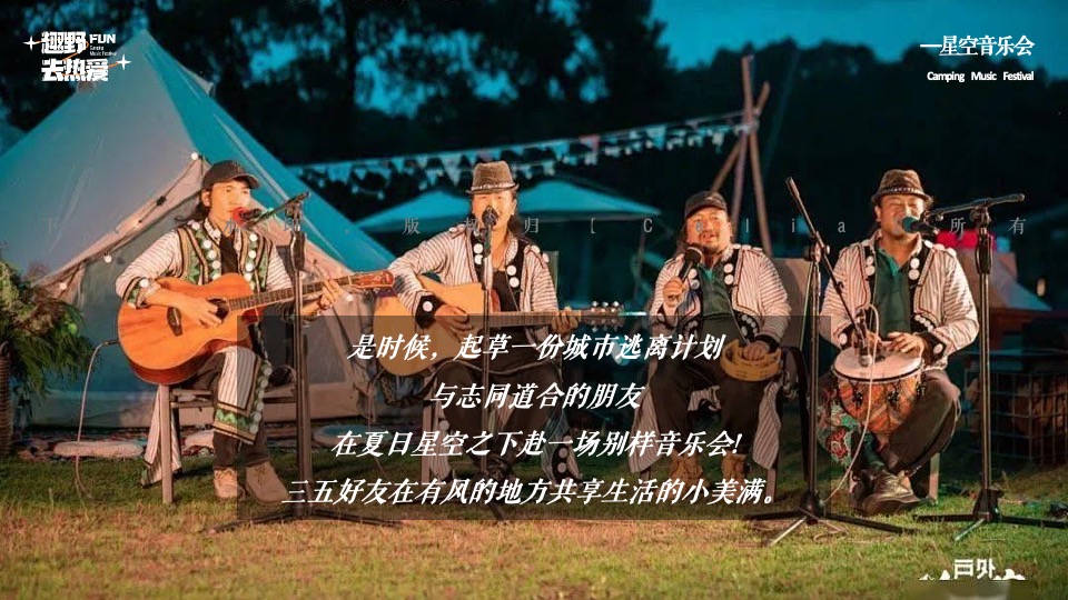 企业公司夏日星空露营音乐会（趣野FUN·去热爱主题）活动策划方案