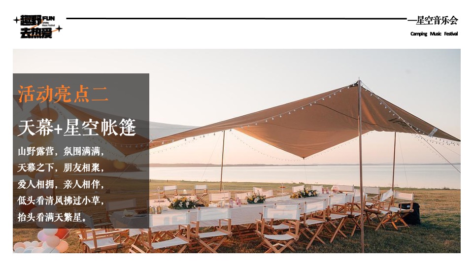 企业公司夏日星空露营音乐会（趣野FUN·去热爱主题）活动策划方案