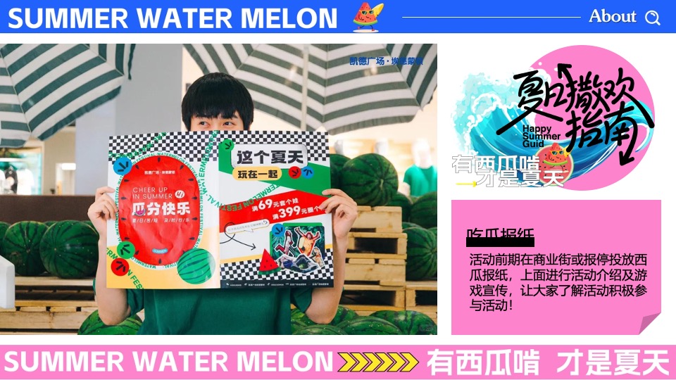 商场地产夏日吃瓜生活节系列（夏日撒欢指南主题）活动策划方案