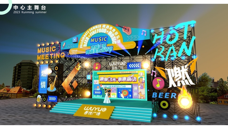 商业街夏日市集文化艺术节（去有风的地方主题）活动策划方案