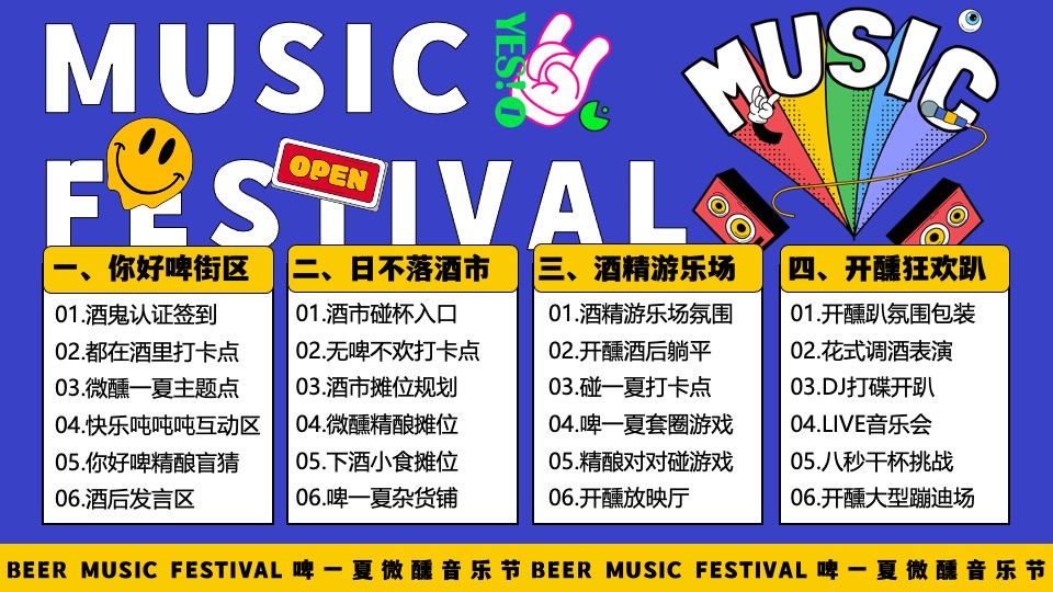 商场地产夏季啤酒音乐节（啤一夏·微醺音乐节主题）活动策划方案
