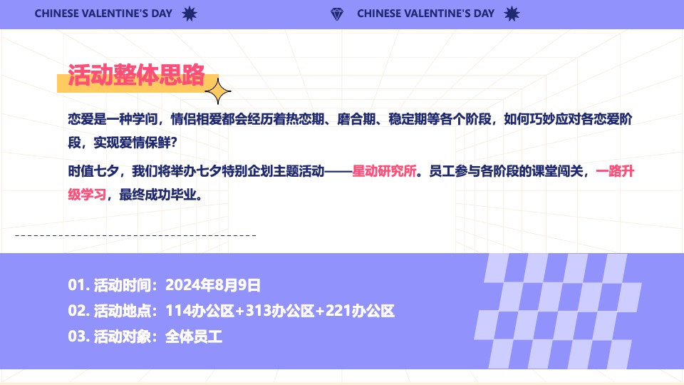 企业公司七夕情人节特别企划（星动研究所主题）活动策划方案