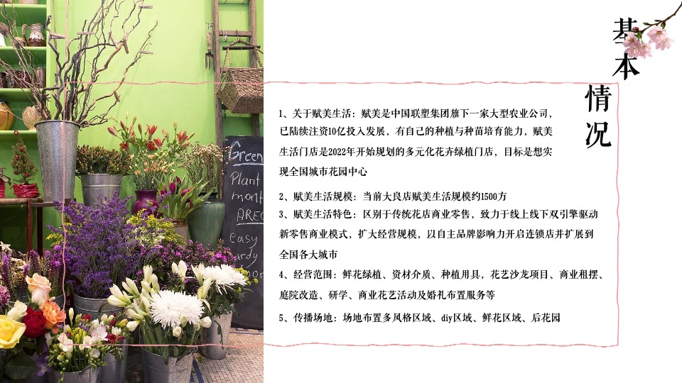 赋美生活花卉门店小红书抖音线上传播方案