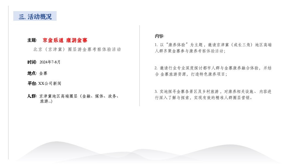 文旅景区品牌年度活动提案