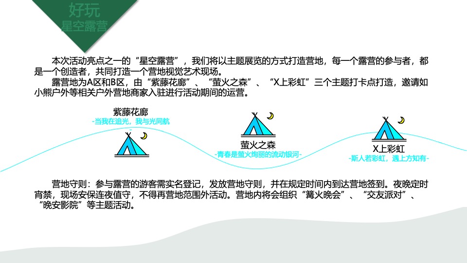 文旅公园星空露营节系列（好玩一夏主题）活动策划方案