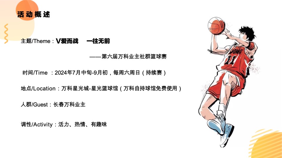 万科业主篮球赛活动策划案 #社群活动#