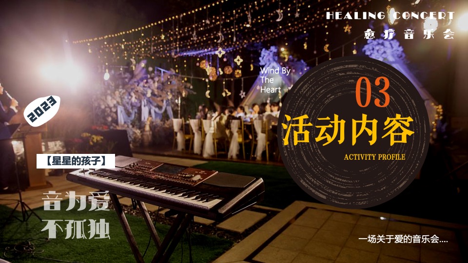 山海归来【星星的孩子】愈疗音乐会公益活动策划方案