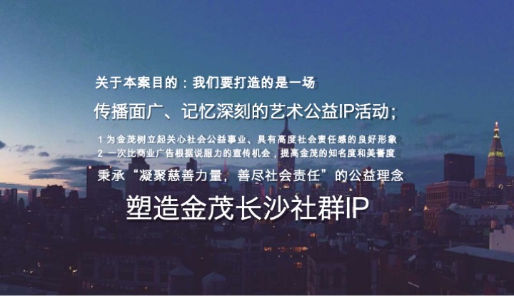 金茂长沙美学IP公益画展活动策划案 #社群活动#