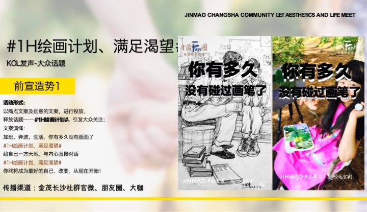 金茂长沙美学IP公益画展活动策划案 #社群活动#