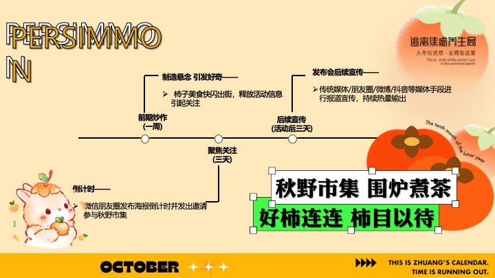 商场营地十月柿子主题秋野市集（金秋好柿主题）活动策划方案