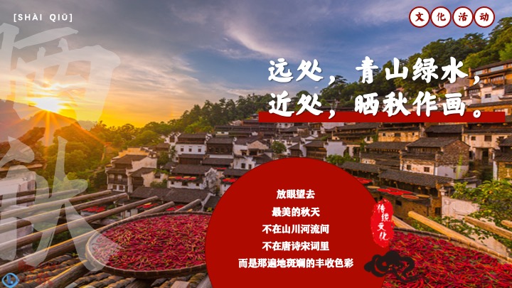 秋日传统非遗主题互动集市（金秋丰收·晒秋文化节主题）活动策划方案