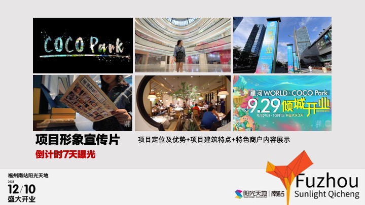 福州南站阳光天地购物中心开业策划方案