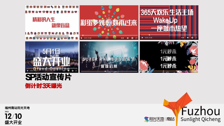 福州南站阳光天地购物中心开业策划方案