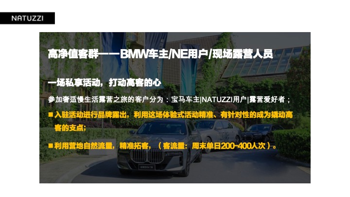NATUZZI x 宝马「奢适慢生活」露营之旅活动招商方案