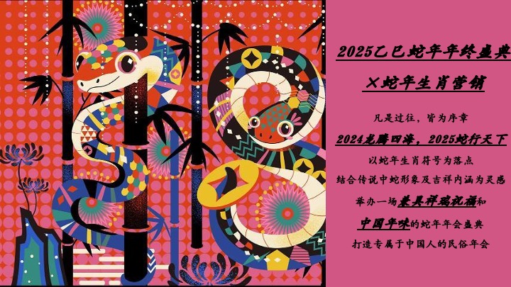 企业公司蛇年年会盛典（巳如破竹·蛇我其谁主题）活动策划方案