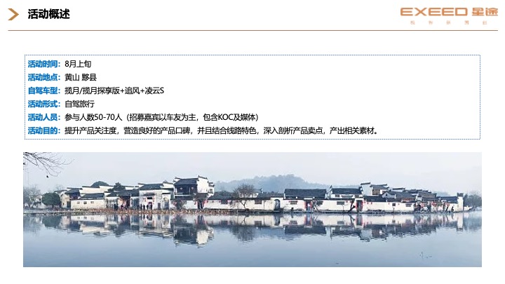 星途汽车车友自驾之旅活动策划