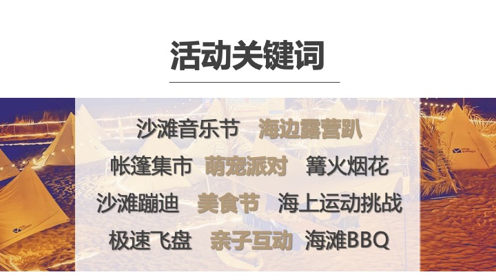 文旅项目沙滩露营集市+音乐节策划方案