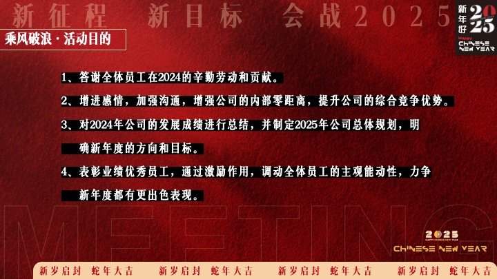 企业年度颁奖盛典暨蛇年年会（蛇转乾坤·战2025主题）活动策划方案