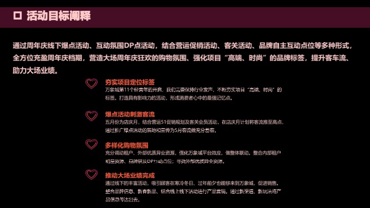 商业购物中心十一周年庆活动汇报方案