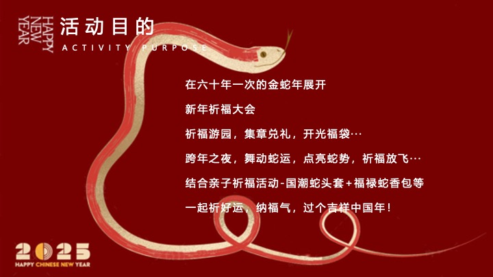 商业地产蛇年元旦跨年祈福会（蛇势如虹·新年祈福主题）活动策划方案