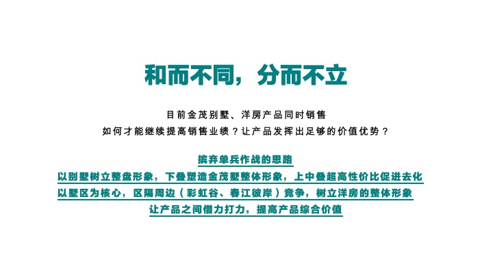 高新·金茂墅10-12月推广策划案 #别墅# #洋房# #第四季度#