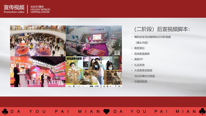 商业广场7周年庆系列（无限7待·大有牌面主题）活动策划方案