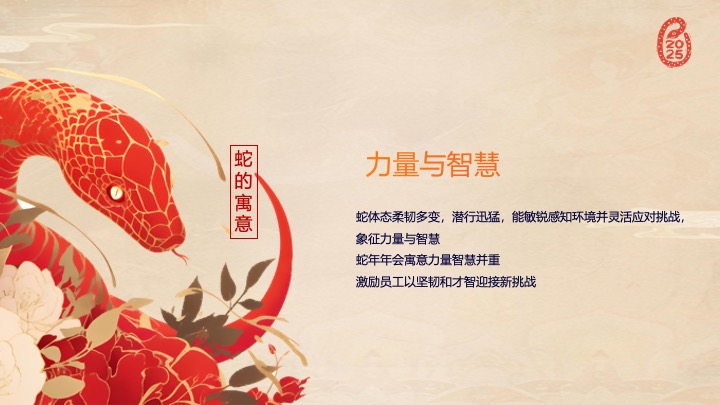 企业公司新春团拜会（繁花映蛇迹·共启新未来主题）活动策划方案