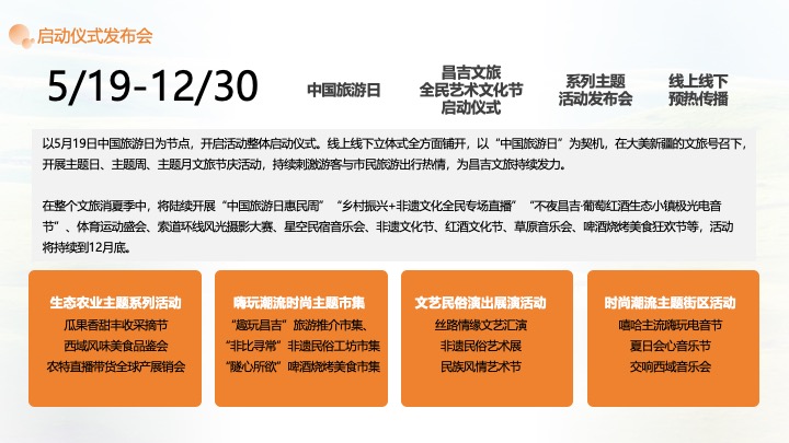 大美新疆文旅振兴大美昌吉绿水乌昌系列文旅活动策划