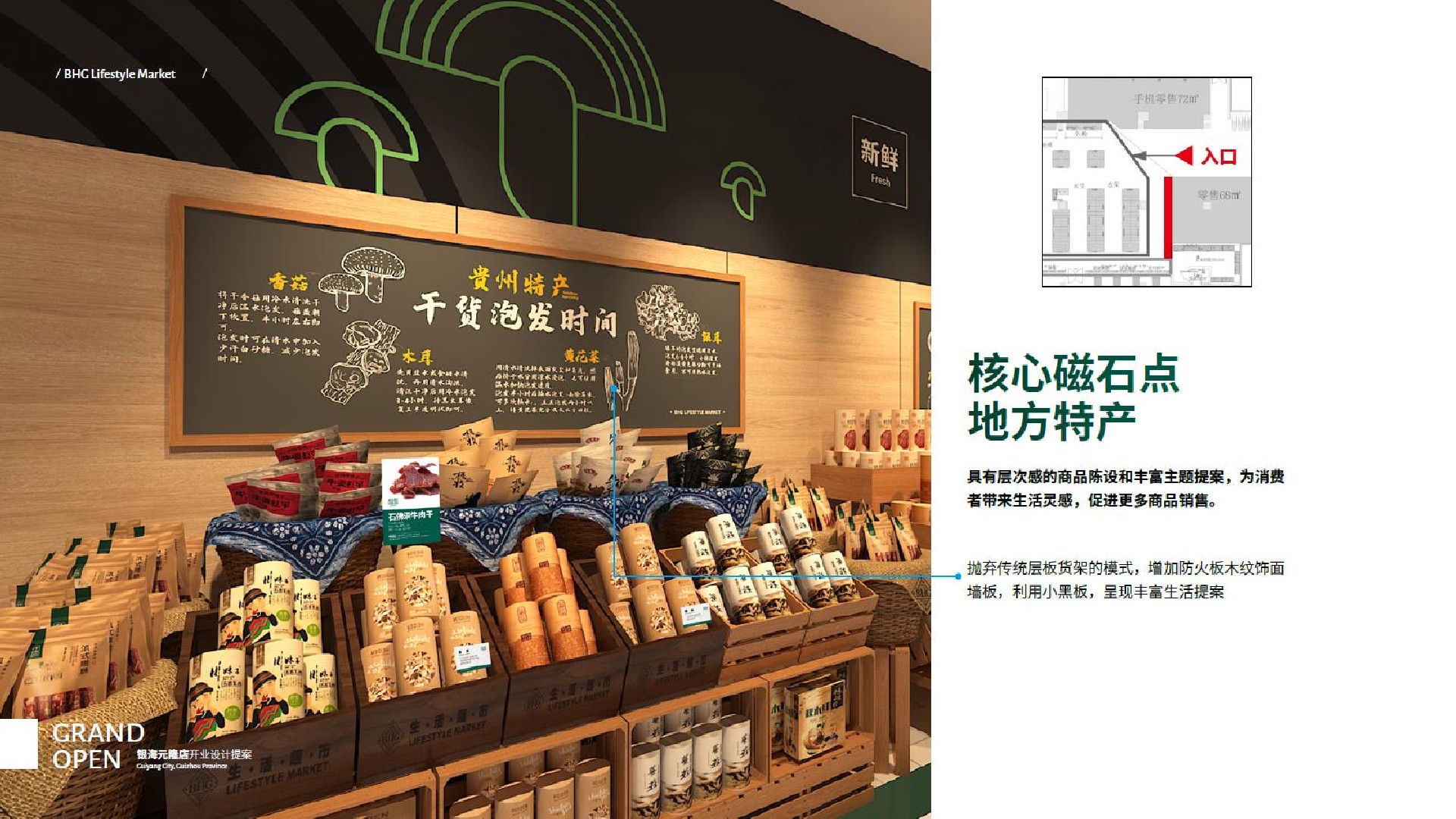 BHG生活超市（贵阳）银海元隆店开业卖场氛围包装打造设计提案