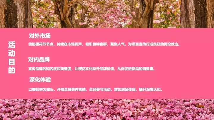 商业地产春季创意樱花游园会（不期而遇的春天主题）活动策划方案