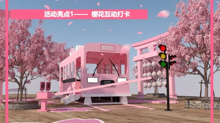 商业地产春季创意樱花游园会（不期而遇的春天主题）活动策划方案