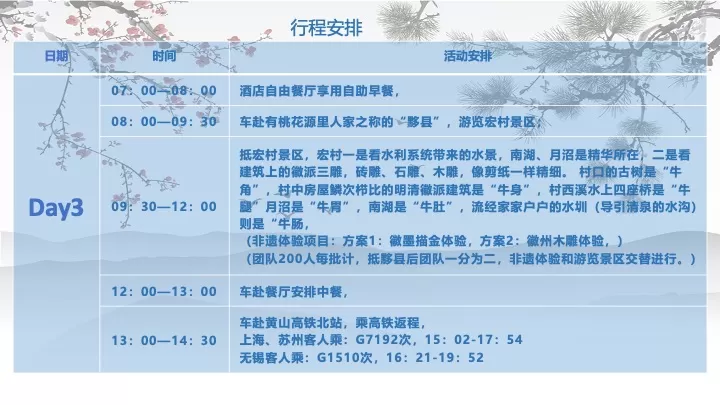 企业公司旅游团建拓展（魅力黄山·人文徽州主题）活动策划方案