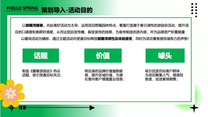 商业地产五一醒春游园会（觅春之彩·遇见美好主题）活动策划方案