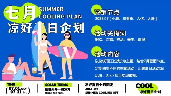 商场地产七月限定凉好夏日企划主题活动策划方案