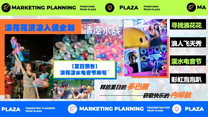 时尚购物中心电音泼水节（多巴胺放浪一夏主题）活动策划方案
