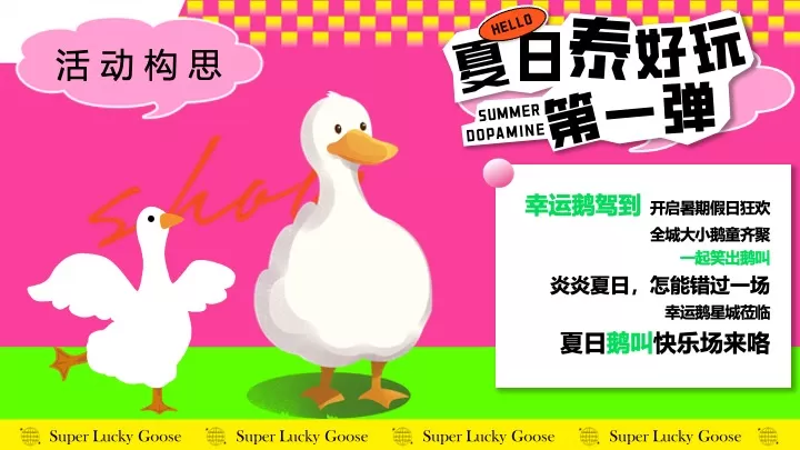 商业广场7-8月夏日狂欢节（幸运鹅城市漫游记主题）活动策划方案