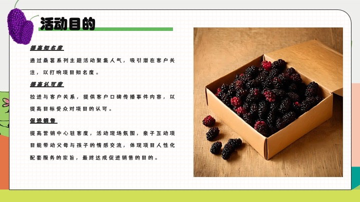 户外农田桑葚采摘美好生活节（与桑相遇·葚是欢喜主题）活动策划方案